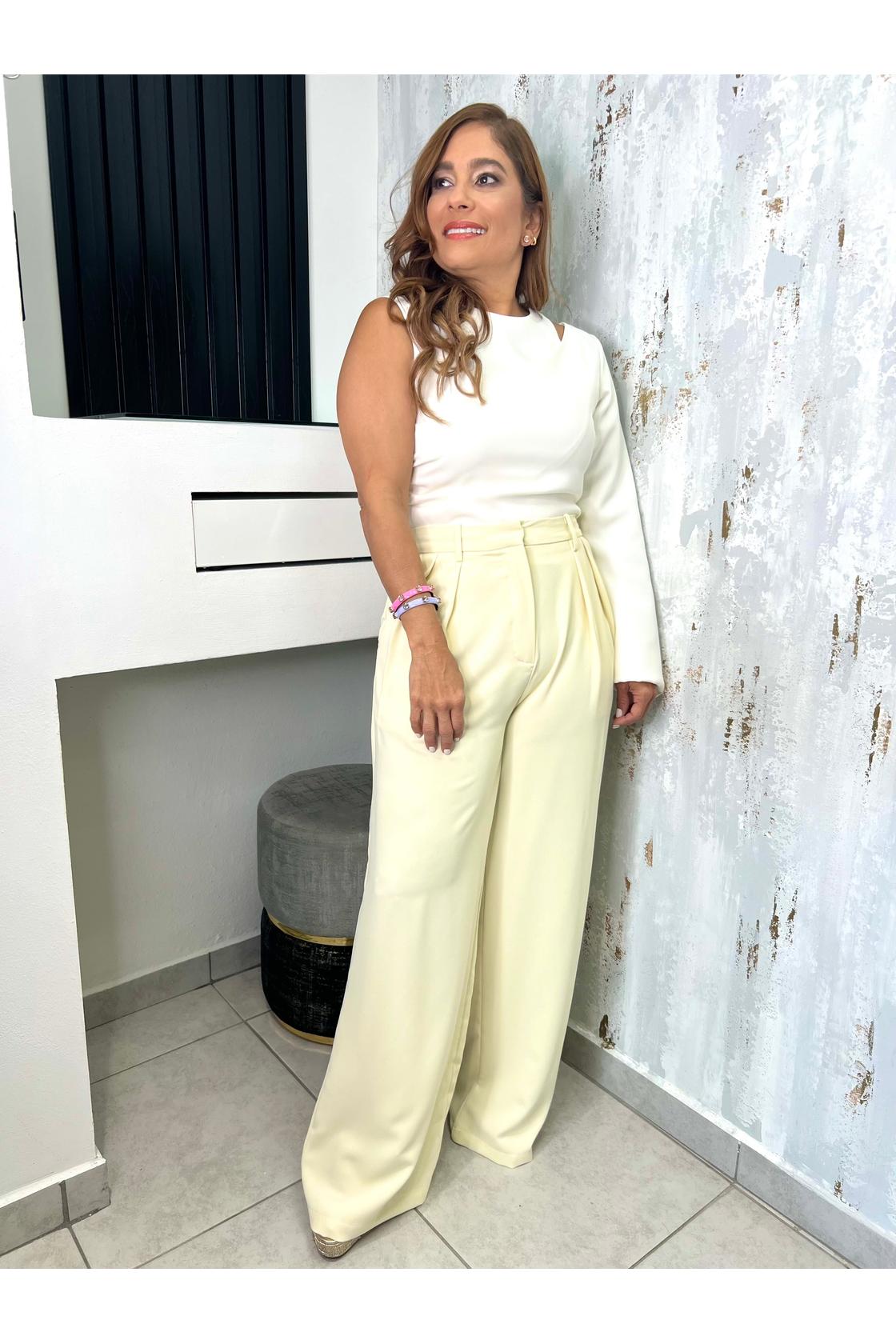 Wide-leg High-waist Pants